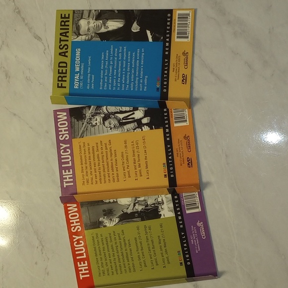 3 Classic DVDs The Lucy Show & Royal Wedding With Fred Astaire - Picture 2 of 2